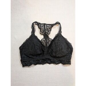 Auden black lace bralette size L
